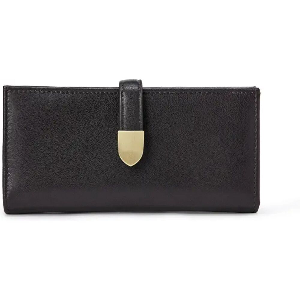 Amazon Essentials Women's Leather Clutch Wallet with Multiple Card Pockets